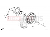 HONDA CB 125 R NEO SPORTS CAFÉ (CBF125NAS) 2025 F-14-40 FRONT WHEEL