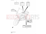 SUZUKI DL650A L1 (2011) V-Strom (E03,E28,E33) 110 - LABEL (DL650L1 E33)