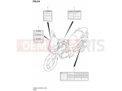SUZUKI DL650A L2 (2012) V-Strom (E03,E28,E33) 54 - LABEL (DL650AL2 E28)