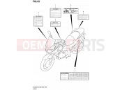 SUZUKI DL650A L2 (2012) V-Strom (E03,E28,E33) 55 - LABEL (DL650AL2 E33)