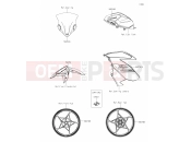 KAWASAKI 2021 61 Decals(Gray)