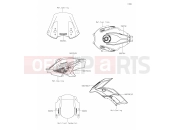 KAWASAKI 2021 62 Decals(Green)