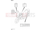 SUZUKI DL650A L2 (2012) V-Strom (E24) 47 - LABEL