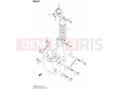 SUZUKI DL650A L2 (2012) V-Strom (E24) 57 - REAR CUSHION LEVER