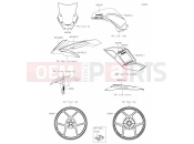 KAWASAKI 2021 62 Decals(Gray)