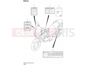 SUZUKI DL650A L3 (2013) V-Strom (E03,E28,E33) 54 - LABEL (DL650AL3 E28)