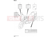 SUZUKI DL650A L3 (2013) V-Strom (E21) 51 - LABEL (DL650AL3 E21)