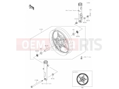 KAWASAKI NINJA 400 (EX400GLFA) 39 Front Hub