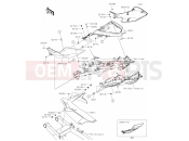 KAWASAKI NINJA 400 (EX400GLFA) 53 Side Covers/Chain Cover