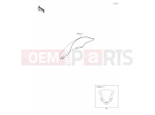 KAWASAKI NINJA 400 (EX400GLFA) 67 Accessory(Windshield)