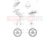 KAWASAKI VERSYS 650 (KLE650FLF) 66 Decals(White)