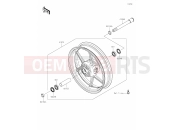KAWASAKI VERSYS 1000 (KLZ1000CLF) 38 Front Hub
