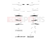 KAWASAKI J300 (SC300CLF) 35 Decals(Black)