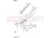 SUZUKI DL650A L4 (2014) V-Strom (E03,E28,E33) 46 - FRAME COVER
