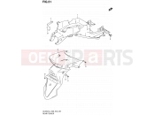 SUZUKI DL650A L4 (2014) V-Strom (E03,E28,E33) 51 - REAR FENDER