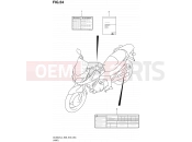 SUZUKI DL650A L4 (2014) V-Strom (E03,E28,E33) 54 - LABEL (DL650AL4 E28)