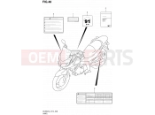 SUZUKI DL650A L4 (2014) V-Strom (E14) 48 - LABEL