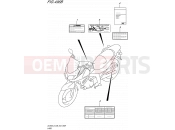 SUZUKI DL650A L5 (2015) V-Strom (E03,E28,E33) 496B - LABEL (DL650AL5 E33)