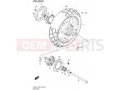 SUZUKI DL650A L5 (2015) V-Strom (E03,E28,E33) 550A - REAR WHEEL