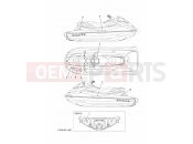YAMAHA GP 1800 WaveRunner GP SVHO GP1800A-C (F4PB) 2026 IMPORTANT LABELS