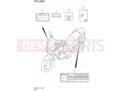 SUZUKI DL650A L5 (2015) V-Strom (E14) 496A - LABEL