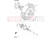 SUZUKI DL650A L5 (2015) V-Strom (E14) 550A - REAR WHEEL
