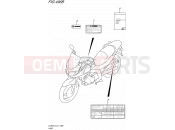 SUZUKI DL650A L5 (2015) V-Strom (E21) 496B - LABEL (DL650AUEL5 E21)