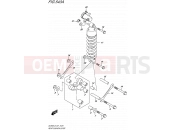 SUZUKI DL650A L5 (2015) V-Strom (E21) 543A - REAR CUSHION LEVER