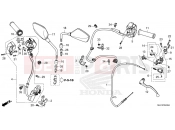 HONDA XL750 TRANSALP (XL750T) 2026 F-4 HANDLE SWITCH/GRIP/CABLE/MIRROR