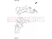 SUZUKI DL650A L5 (2015) V-Strom (E24) 474A - REAR FENDER