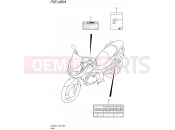 SUZUKI DL650A L5 (2015) V-Strom (E38) 496A - LABEL