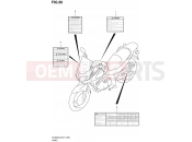 SUZUKI DL650AUE L2 (2012) V-Strom (E21) 50 - LABEL (DL650AUEL2 E21)