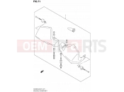 SUZUKI DL650AUE L2 (2012) V-Strom (E21) 71 - KNUCKLE COVER SET (OPTIONAL)
