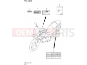 SUZUKI DL650AUE L5 (2015) V-Strom (E21) 496A - LABEL (DL650AL5 E21)