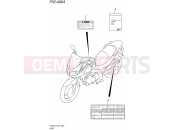 SUZUKI DL650AUE L5 (2015) V-Strom (E24) 496A - LABEL