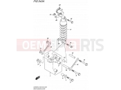 SUZUKI DL650XA L5 (2015) V-Strom (E03,E28,E33) 543A - REAR CUSHION LEVER
