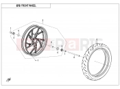 CFMOTO 250 SR (CF250-6F [EU5] ) FRONT WHEEL - F07