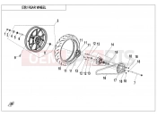 CFMOTO 250 SR (CF250-6F [EU5] ) REAR WHEEL - F11