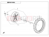 CFMOTO 2019 MOTORCYCLE 300 NK (CF300) FRONT WHEEL