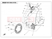 CFMOTO 2019 MOTORCYCLE 300 NK (CF300) FRONT BRAKE SYSTEM（JJUAN）