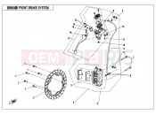 CFMOTO 2019 MOTORCYCLE 300 NK (CF300) FRONT BRAKE SYSTEM（HANGTE）