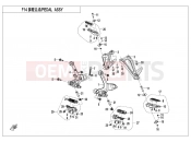 CFMOTO 2019 MOTORCYCLE 300 NK (CF300) FOOTREST （ORDINARY）