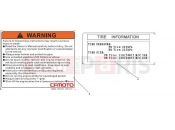 CFMOTO 2019 MOTORCYCLE 300 NK (CF300) WARNING DECAL