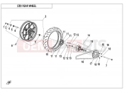 CFMOTO 300 SR (CF300-3 [EU4] ) REAR WHEEL