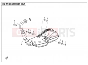 CFMOTO 300 SR (CF300-3F [EU5] ) MUFFLER(TH) - F02-B