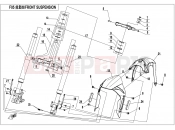 CFMOTO 300 SR (CF300-3F [EU5] ) FRONT SUSPENSION(TRACK VERSION_) - F05-B