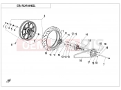 CFMOTO 300 NK (CF300-BF [EU5] ) REAR WHEEL - F11