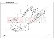 CFMOTO 450 SR (CF400-6F [EU5] ) MUFFLER - F02