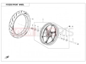 CFMOTO 450 SR (CF400-6F [EU5] ) FRONT WHEEL - F07