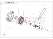 CFMOTO 450 SR (CF400-6F [EU5] ) REAR WHEEL - F11-V2